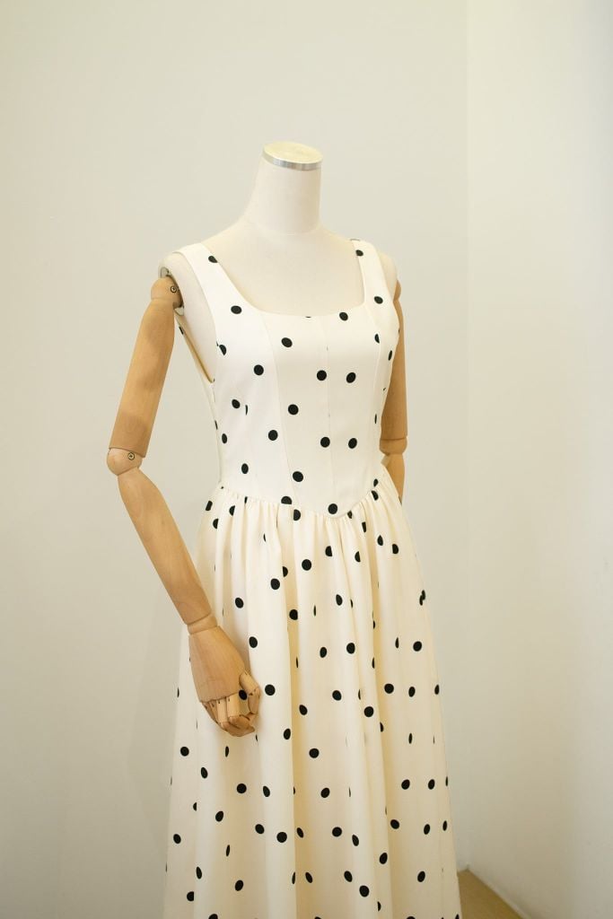 Dotty Dress - Trắng
