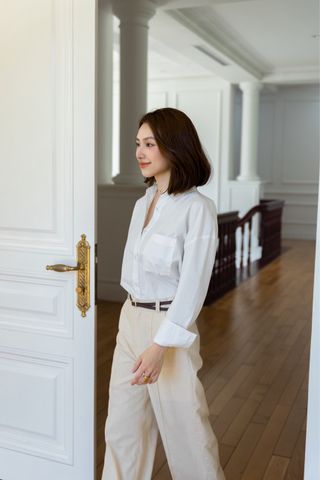  Solar Oversized Shirt - White 