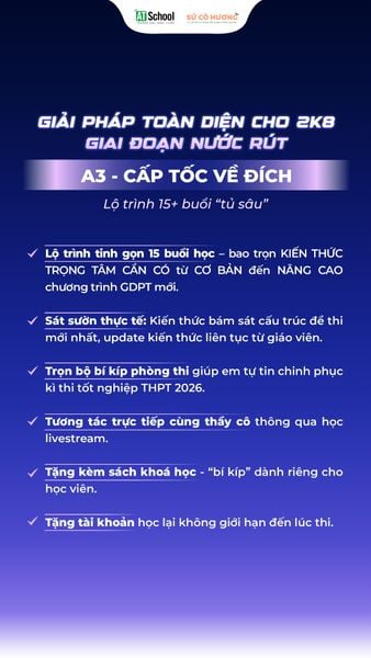  KHOÁ A3: CẤP TỐC VỀ ĐÍCH 2026 - MÔN LỊCH SỬ 