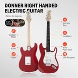  Đàn Guitar Điện Donner DST-100 Kèm Âm Ly & Phụ Kiện 