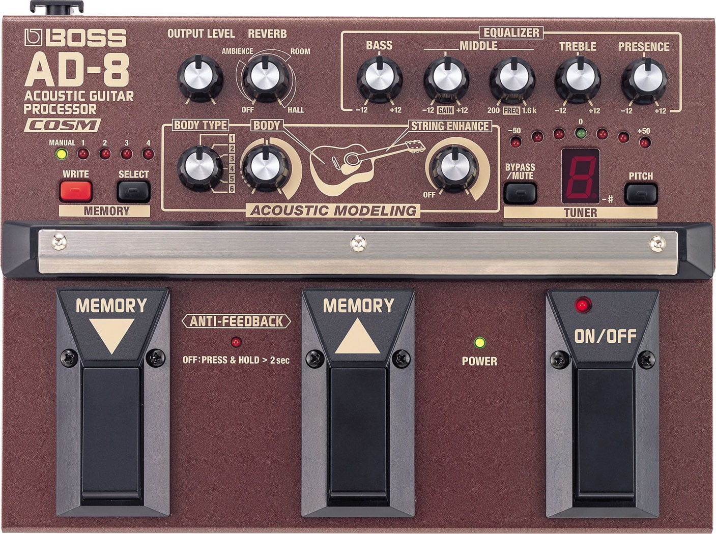  ROLAND AD-8 Hiệu ứng guitar thùng, Phơ Guitar