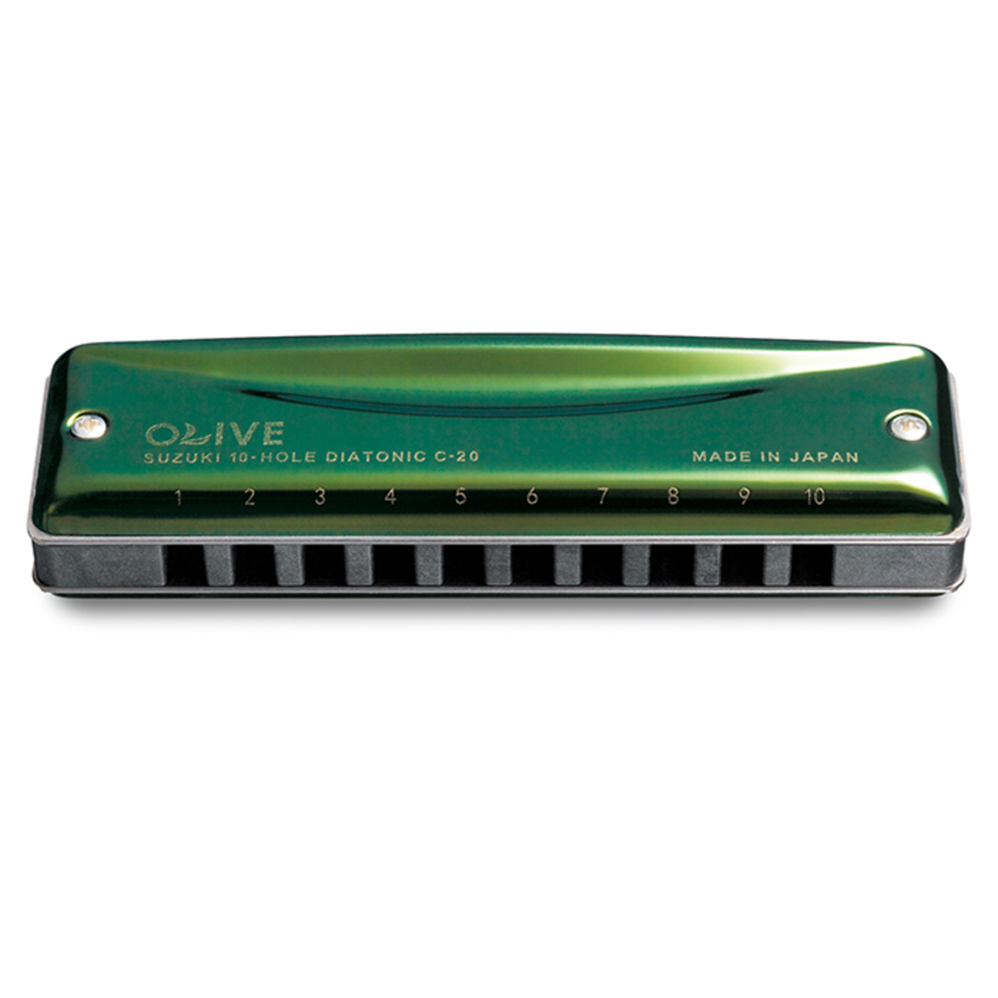  SUZUKI HARMONICA DIATONIC OLIVE 10H KEY C