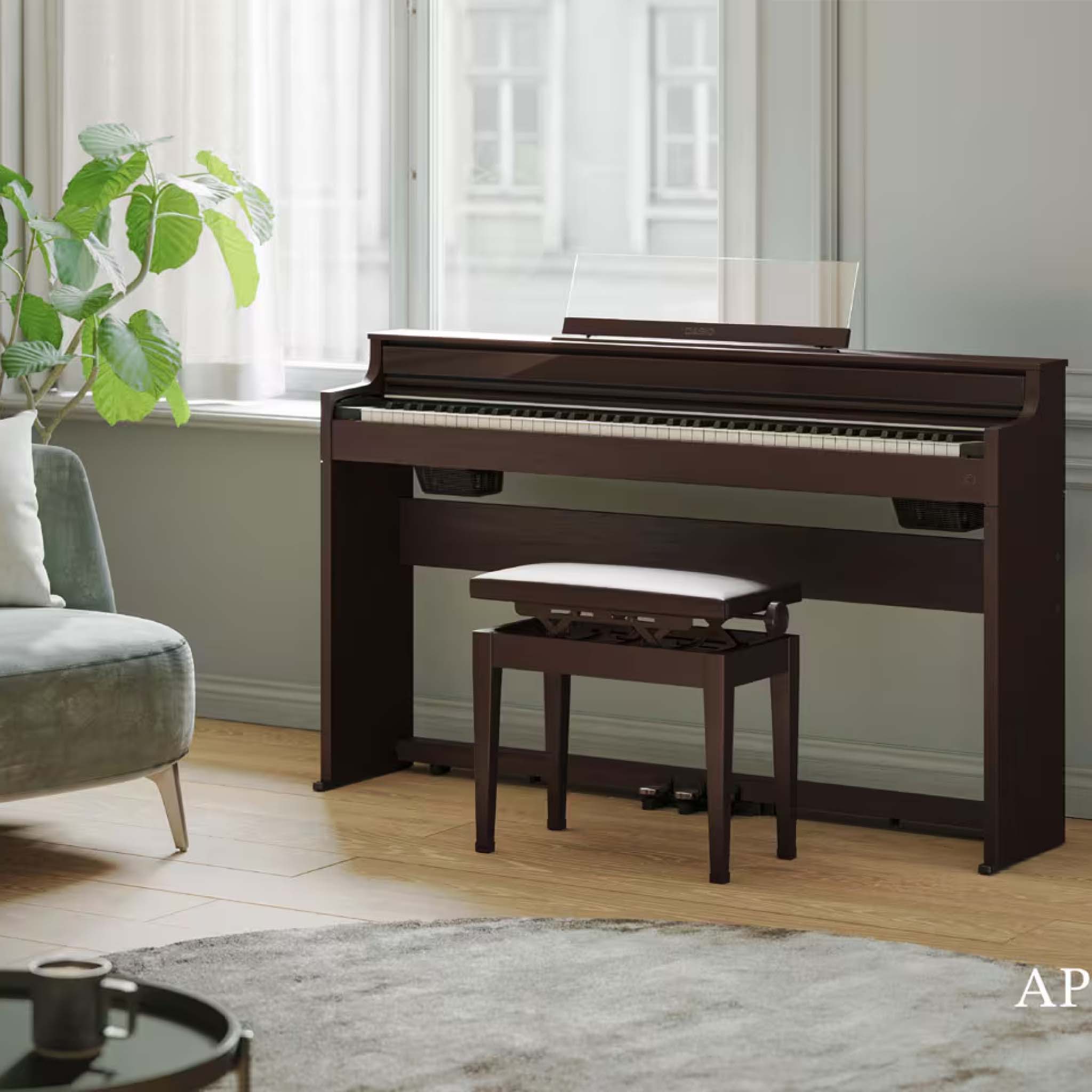  Đàn piano điện Casio AP S450 màu nâu