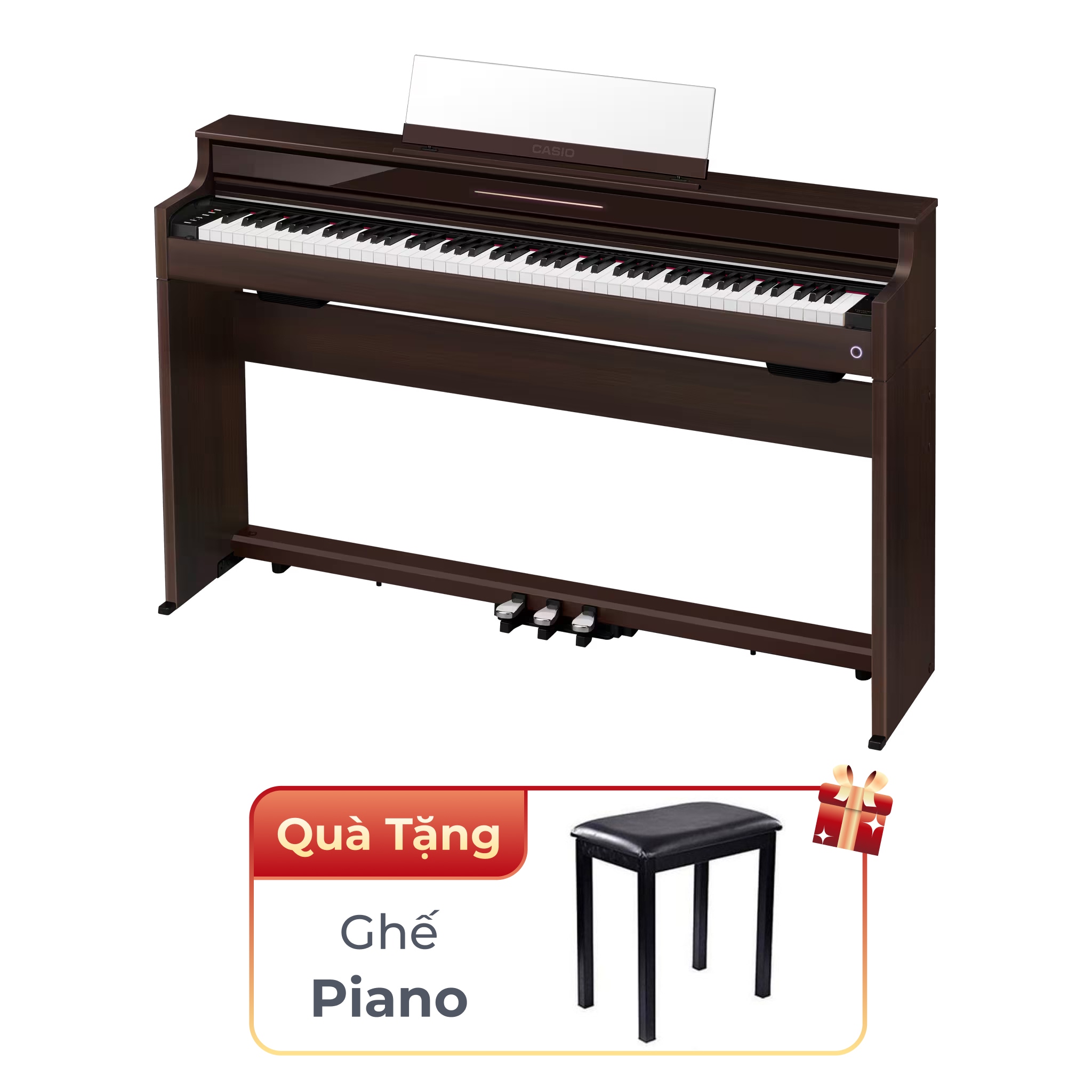  Đàn piano điện Casio AP S450 màu nâu