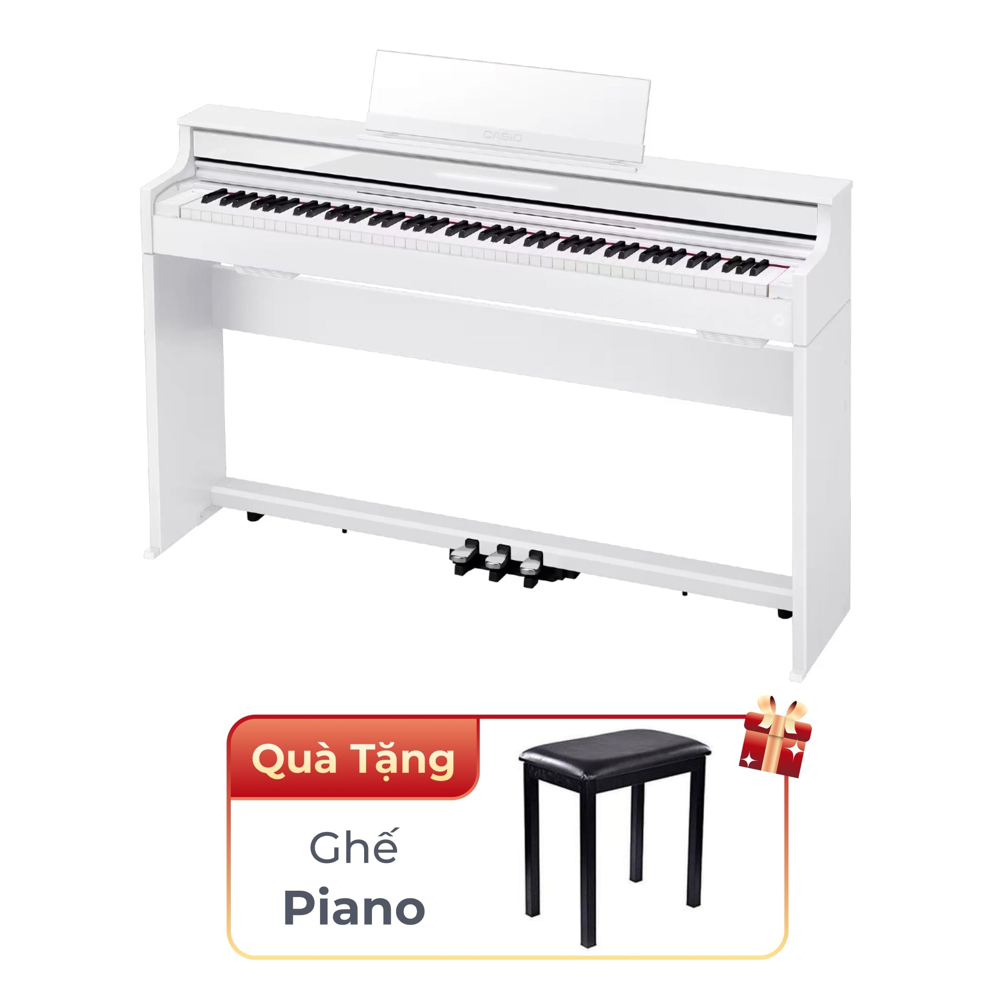  Đàn piano điện Casio AP S450 màu trắng (AP-S450)