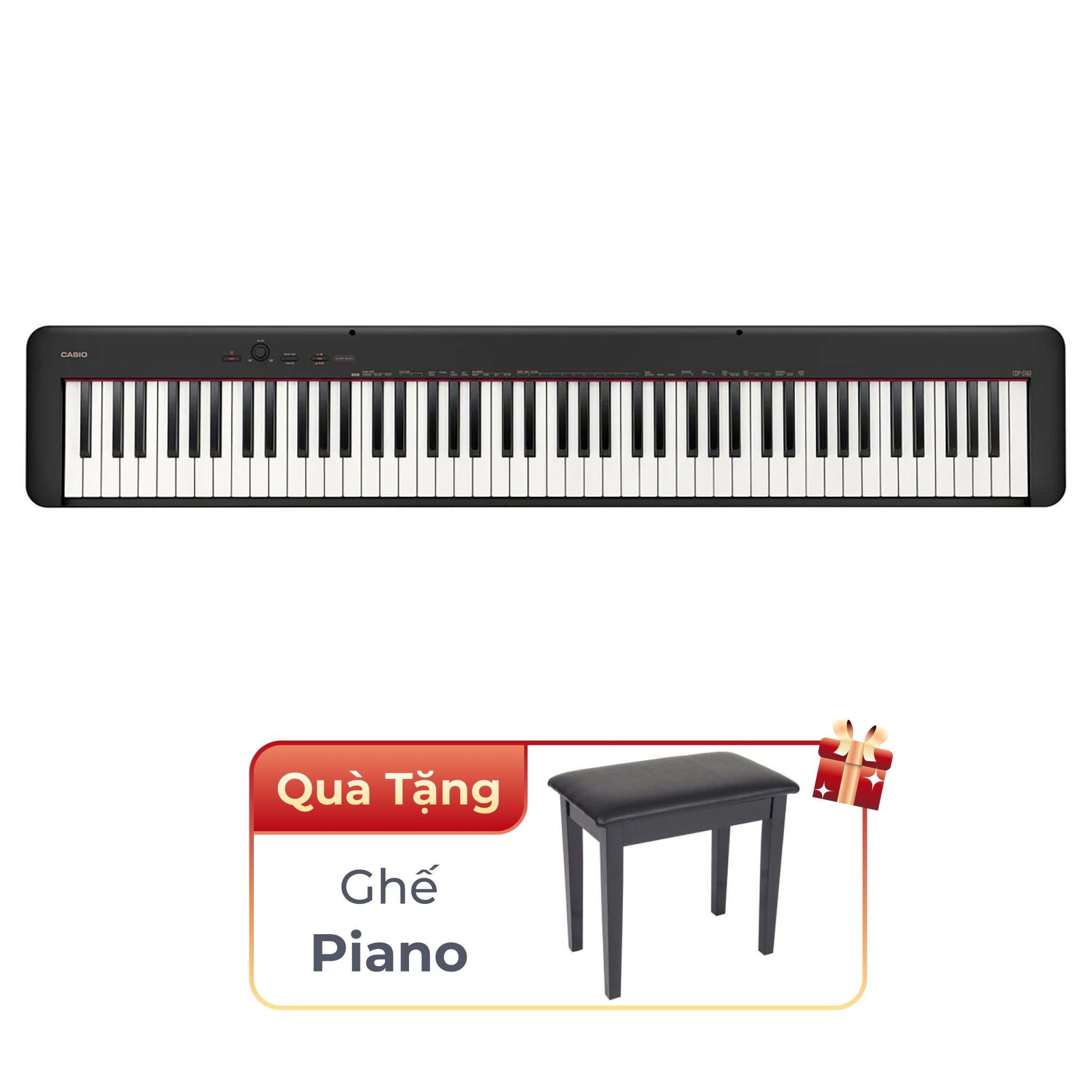  Đàn Piano điện CASIO CDP S160 màu đen (CDP-S160)
