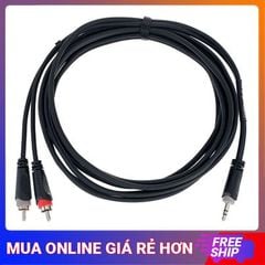 CORDIAL EY-3-WCC Dây phát nhạc 3m, 1 đầu 3 ly, 2 bông sen (Hàng trưng bán)