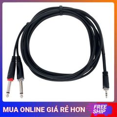 CORDIAL EY-3-WPP Dây phát nhạc 3 mét, 1 đầu 3 ly, 2 đầu 6 ly (Hàng trưng bán)