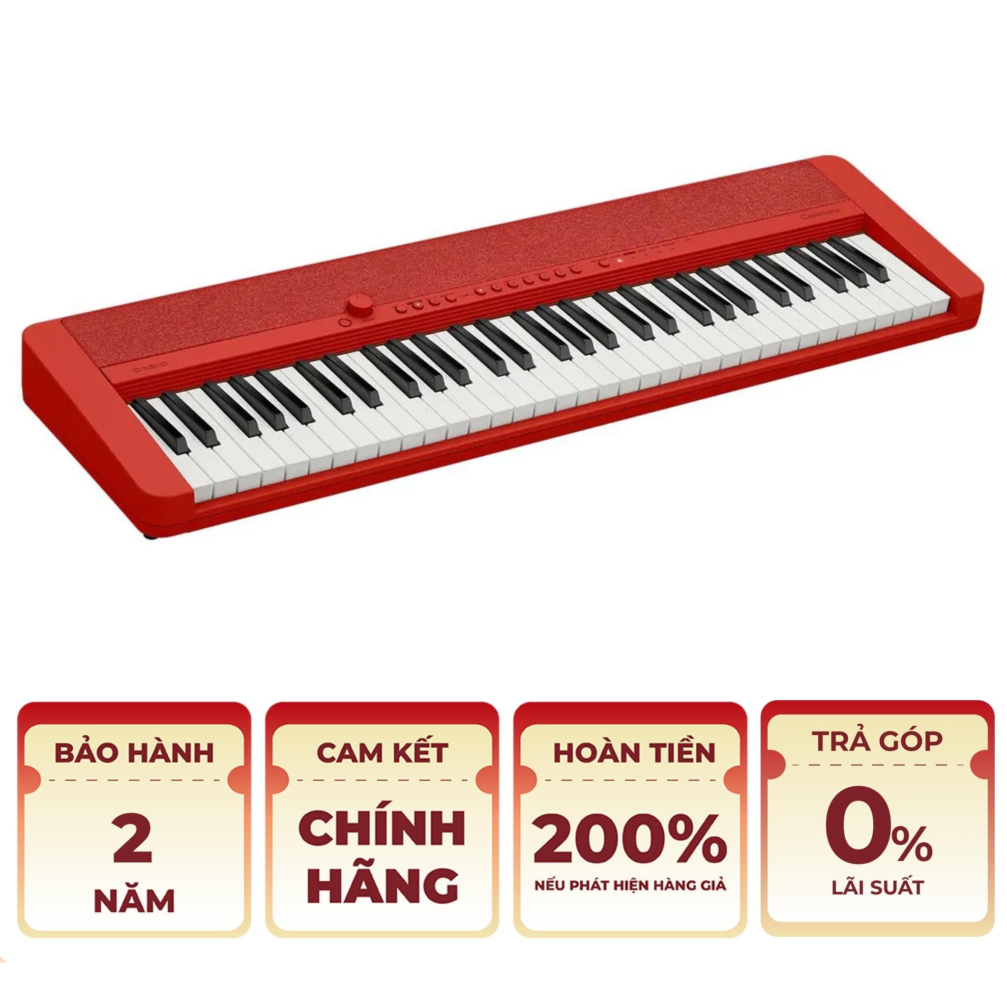  Đàn organ Casio CTS1 màu đỏ