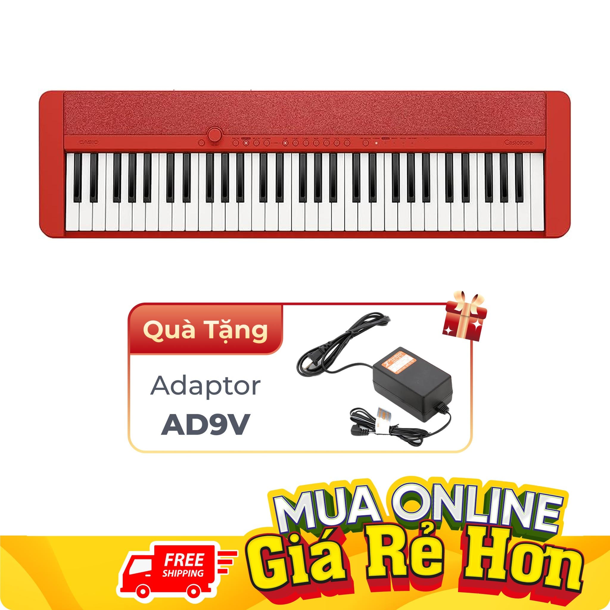  Đàn organ Casio CTS1 màu đỏ
