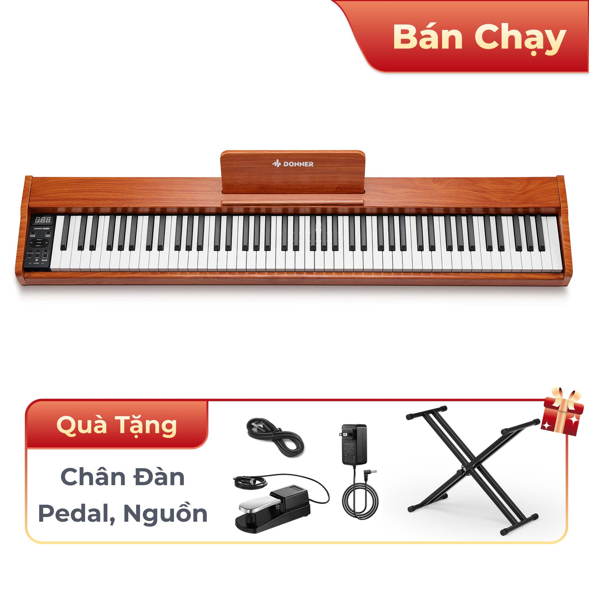  Đàn piano điện DONNER DEP 1S 88 phím