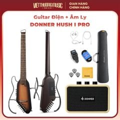 Đàn guitar Donner Hush I Pro Sunburst