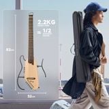  Đàn guitar Donner Hush I Pro Natural Spruce 