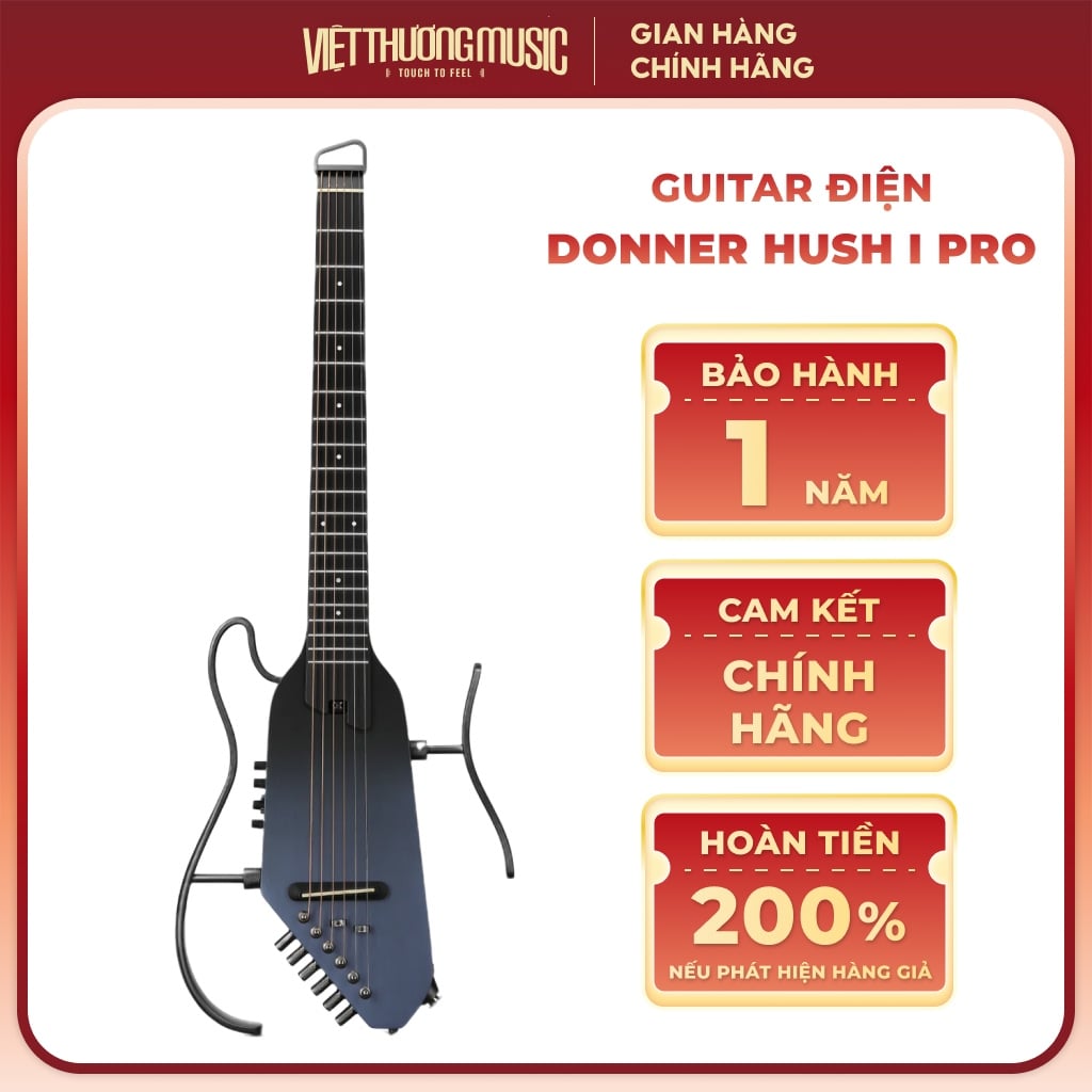  Đàn guitar Donner Hush I Pro Sunburst