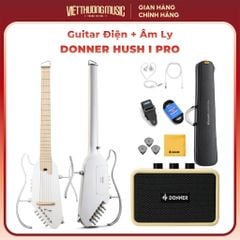 Đàn guitar Donner Hush I Pro màu trắng