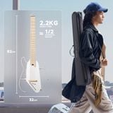  Đàn guitar Donner Hush I Pro màu trắng 