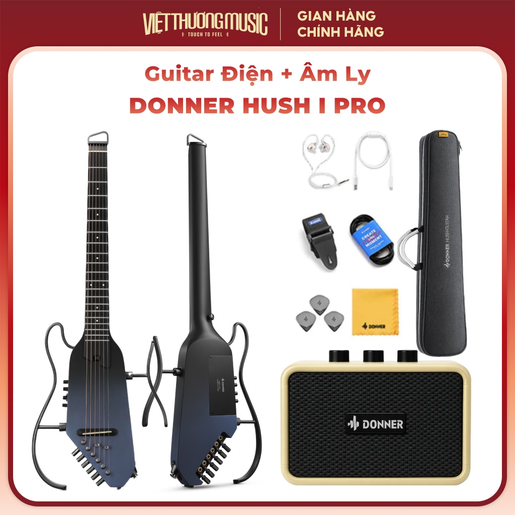  Đàn guitar Donner Hush I Pro Natural Spruce