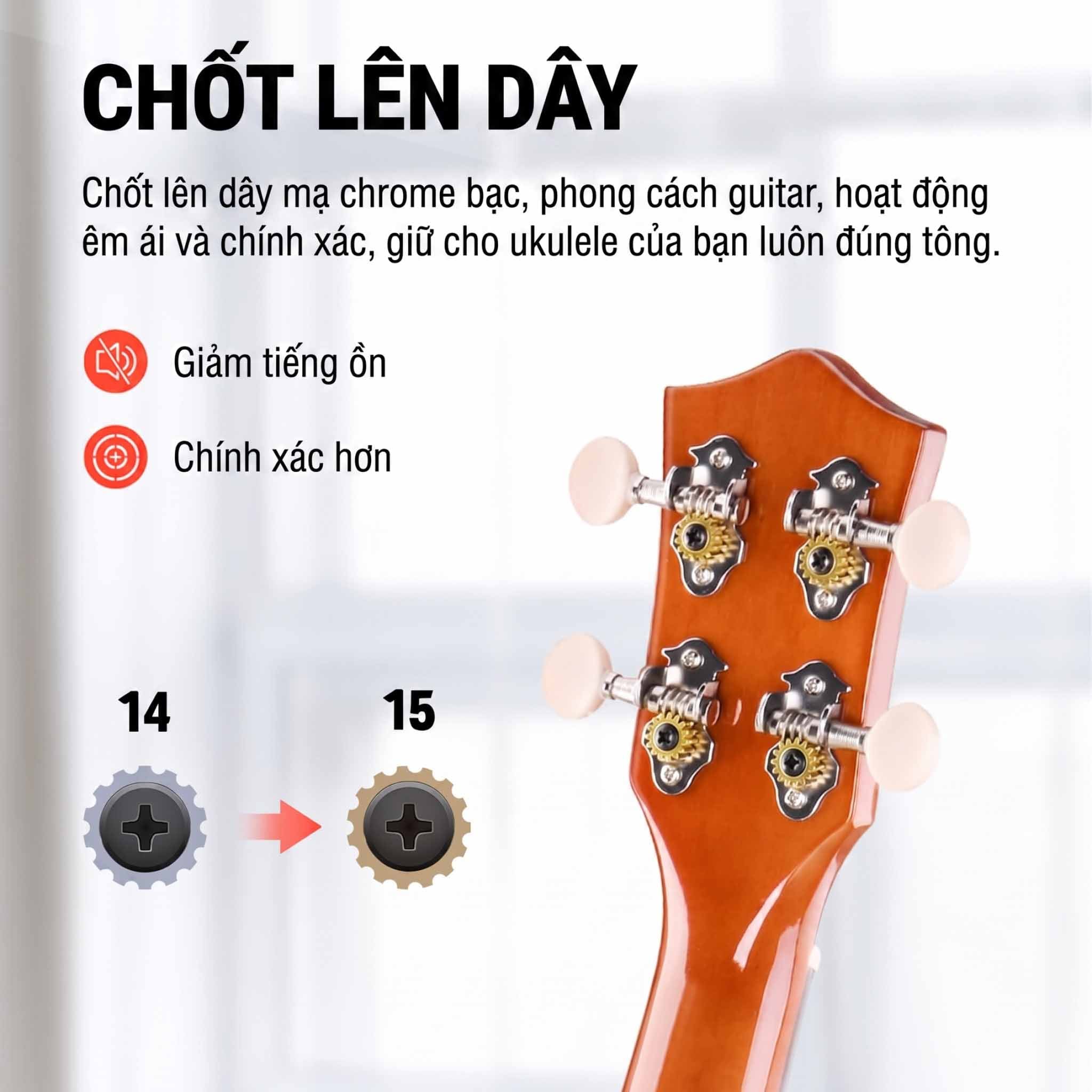  Đàn Ukulele Donner DUS-10 Rainbow Series Soprano