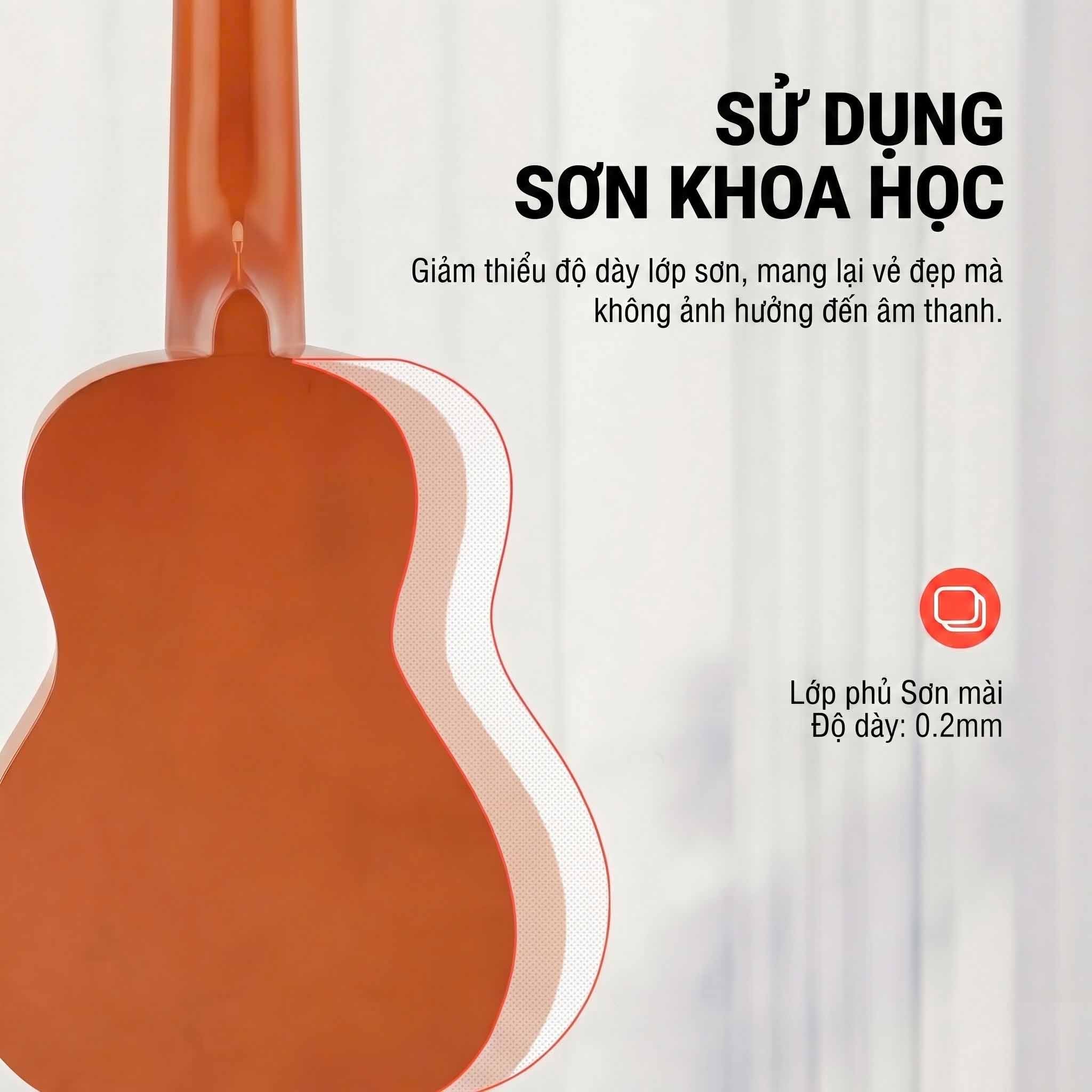  Đàn Ukulele Donner DUS-10 Rainbow Series Soprano