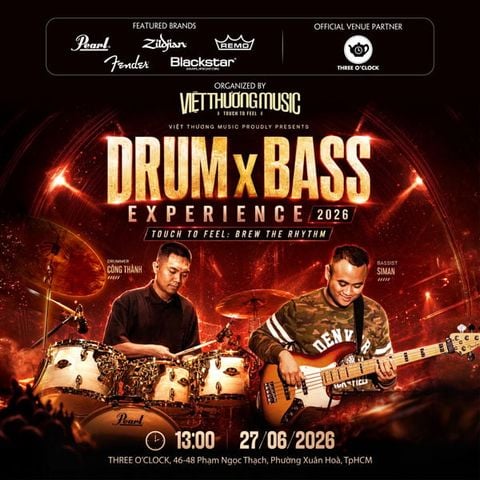  DRUM X BASS EXPERIENCE 2026: CẢM NHẬN NHỊP ĐIỆU – TOUCH TO FEEL: BREW THE RHYTHM 