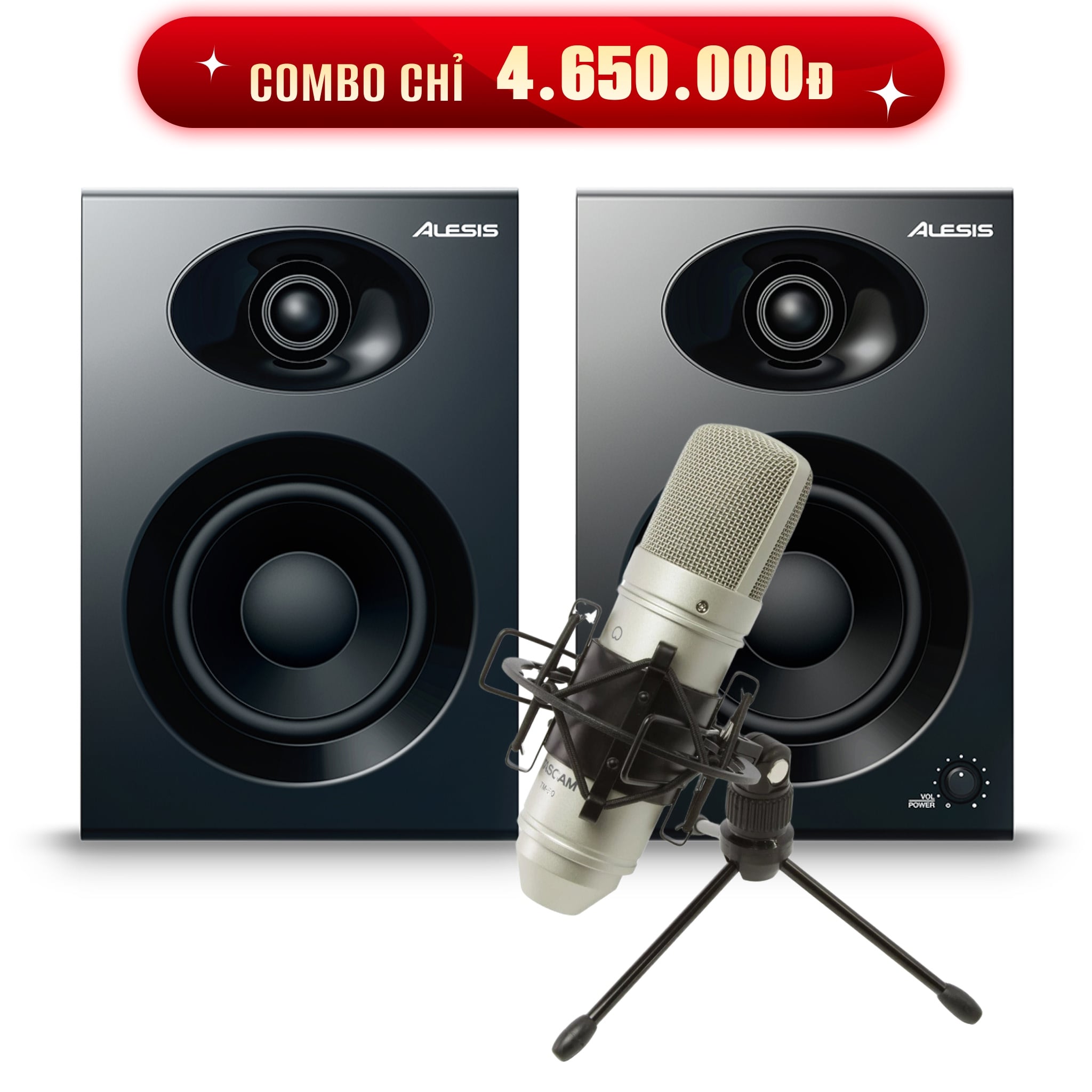  ALESIS ELEVATE 4 LOA KIỂM ÂM 4 INCH 50W
