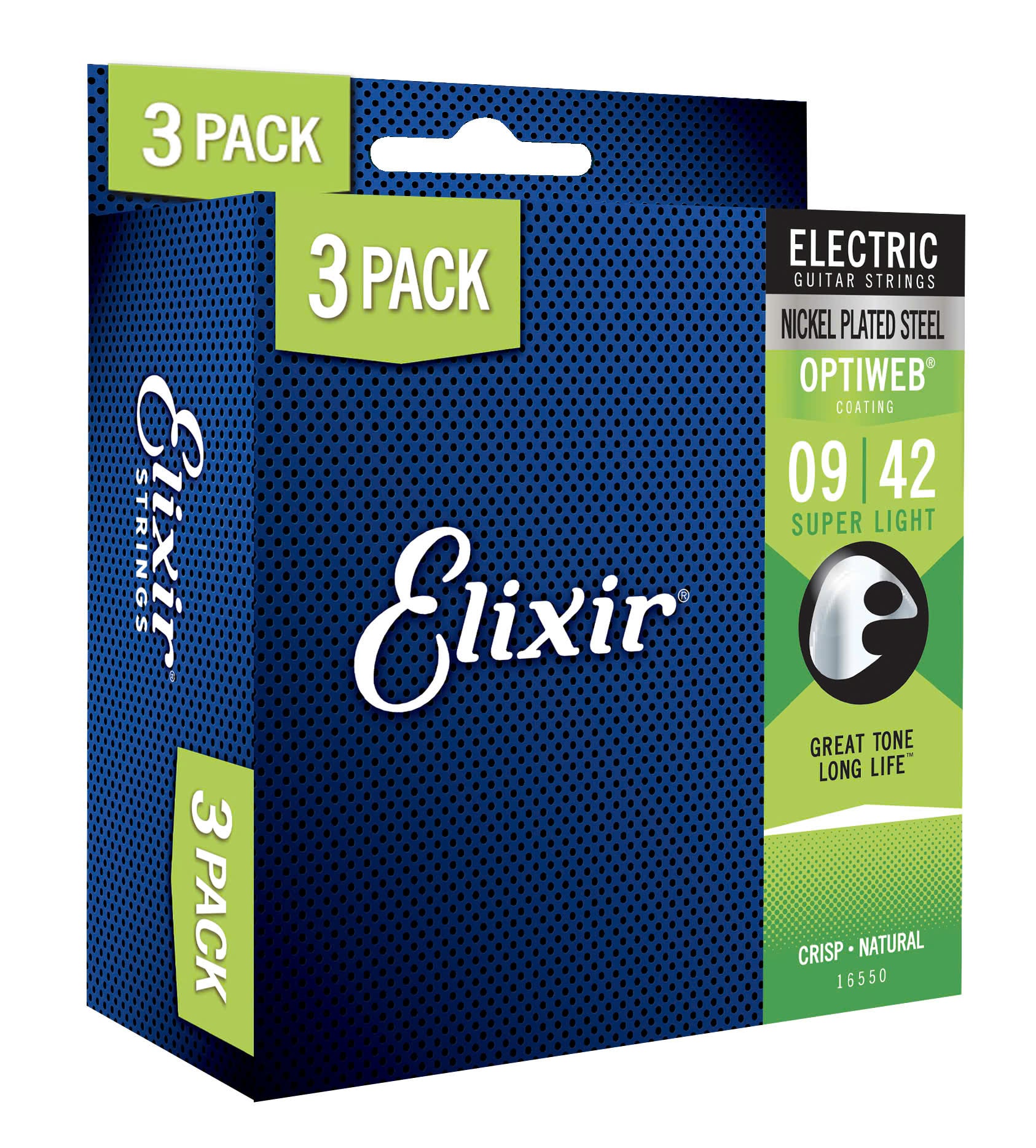  Bộ 3 dây dàn guitar điện ELIXIR 3313216550 9-42 (Hàng trưng bán)