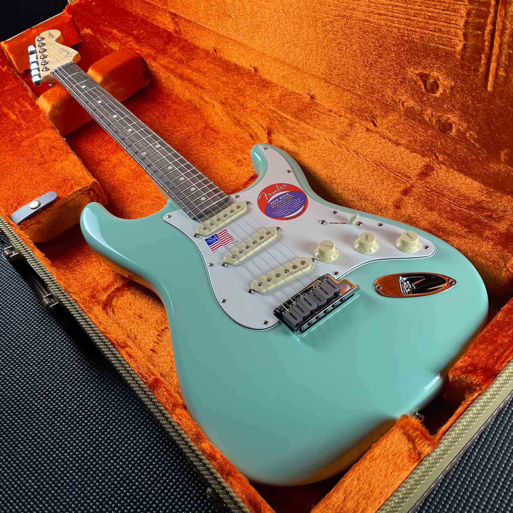 FENDER JEFF BECK STRATOCASTER ROSEWOOD SURF GREEN #0119600857 (Hàng trưng bán)