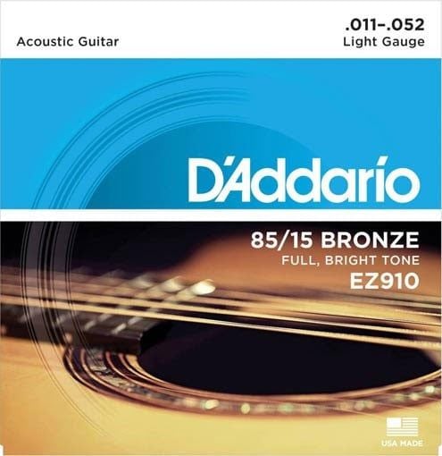  D'ADDARIO DÂY ĐÀN GUITAR 80/15 ACOUSTIC 11-52 EZ910 (Hàng trưng bán) 