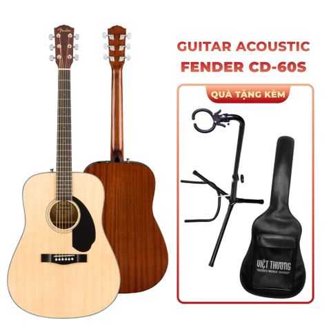  Fender CD-60S Natural Đàn Guitar Acoustic 