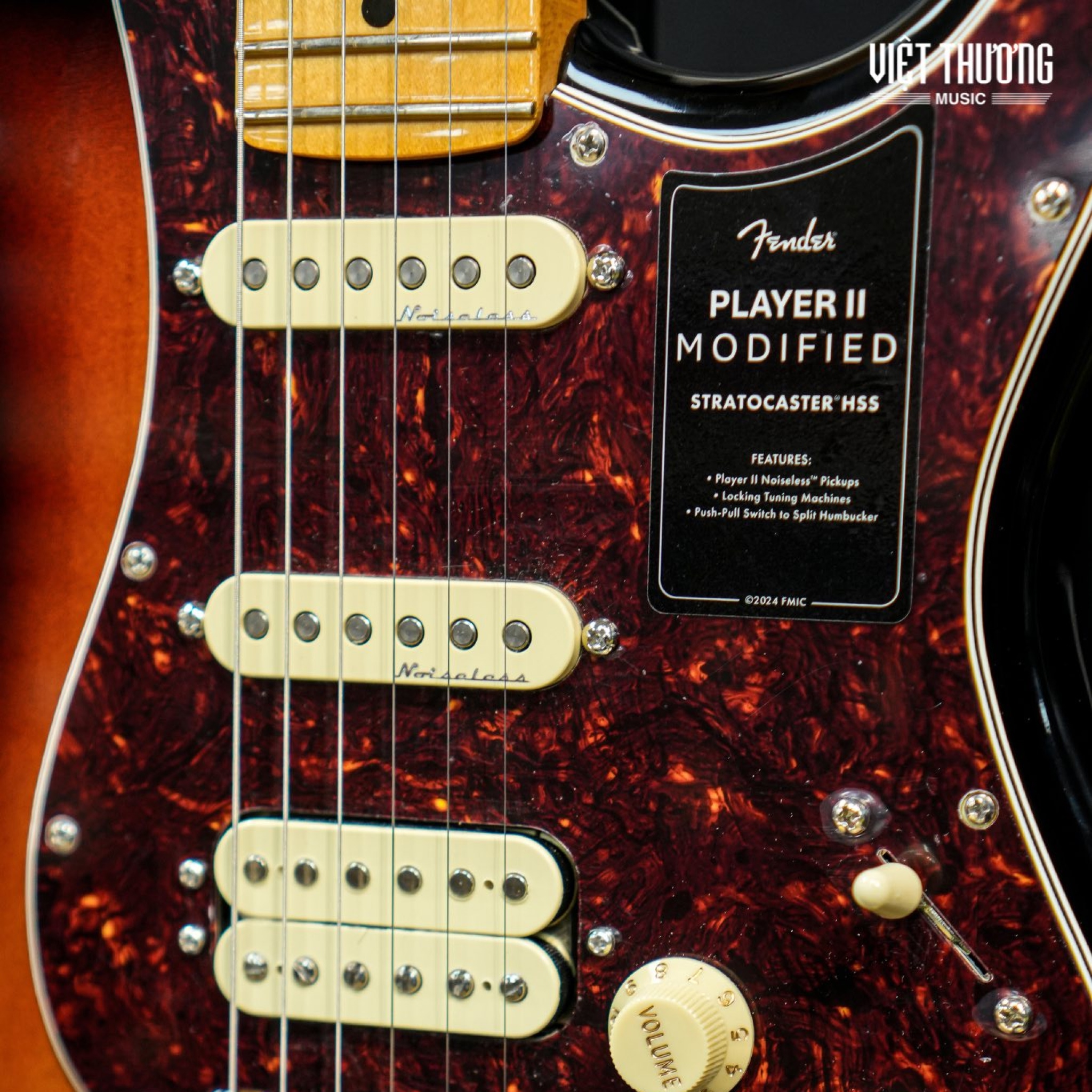  FENDER PLAYER II MODIFIED STRAT HSS MAPLE 3-COLOR SUNBURST 0147432300