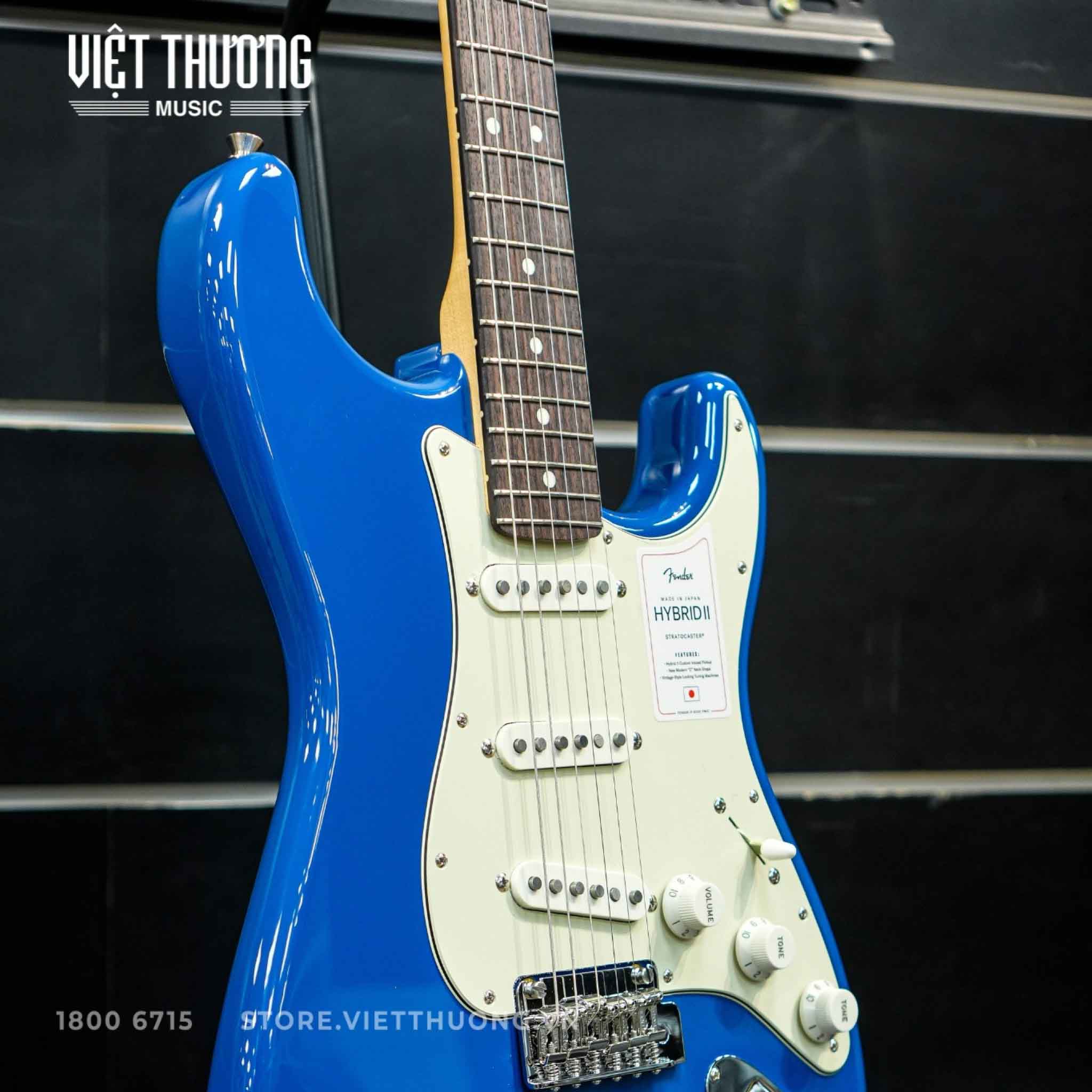 FENDER MIJ HYDRID II STRAT ROSEWOOD FOREST BLUE #5661100318