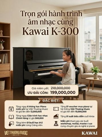  Đàn piano KAWAI K-300 M/PEP 