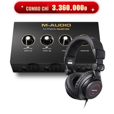  M-AUDIO MTRACKDUOHD Bộ chuyển đổi âm thanh 2 kênh USB 24-bit 192kHz 