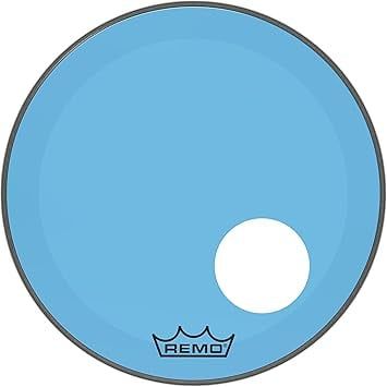  REMO MẶT BASS XANH CÓ LỖ, POWERSTROKE® 3,20" P3-1320-CT-BUOH (Hàng trưng bán) 