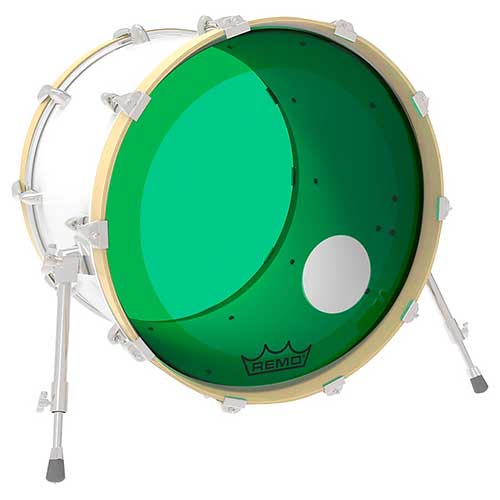  REMO MẶT BASS CÓ LỖ, COLORTONE™, 22
