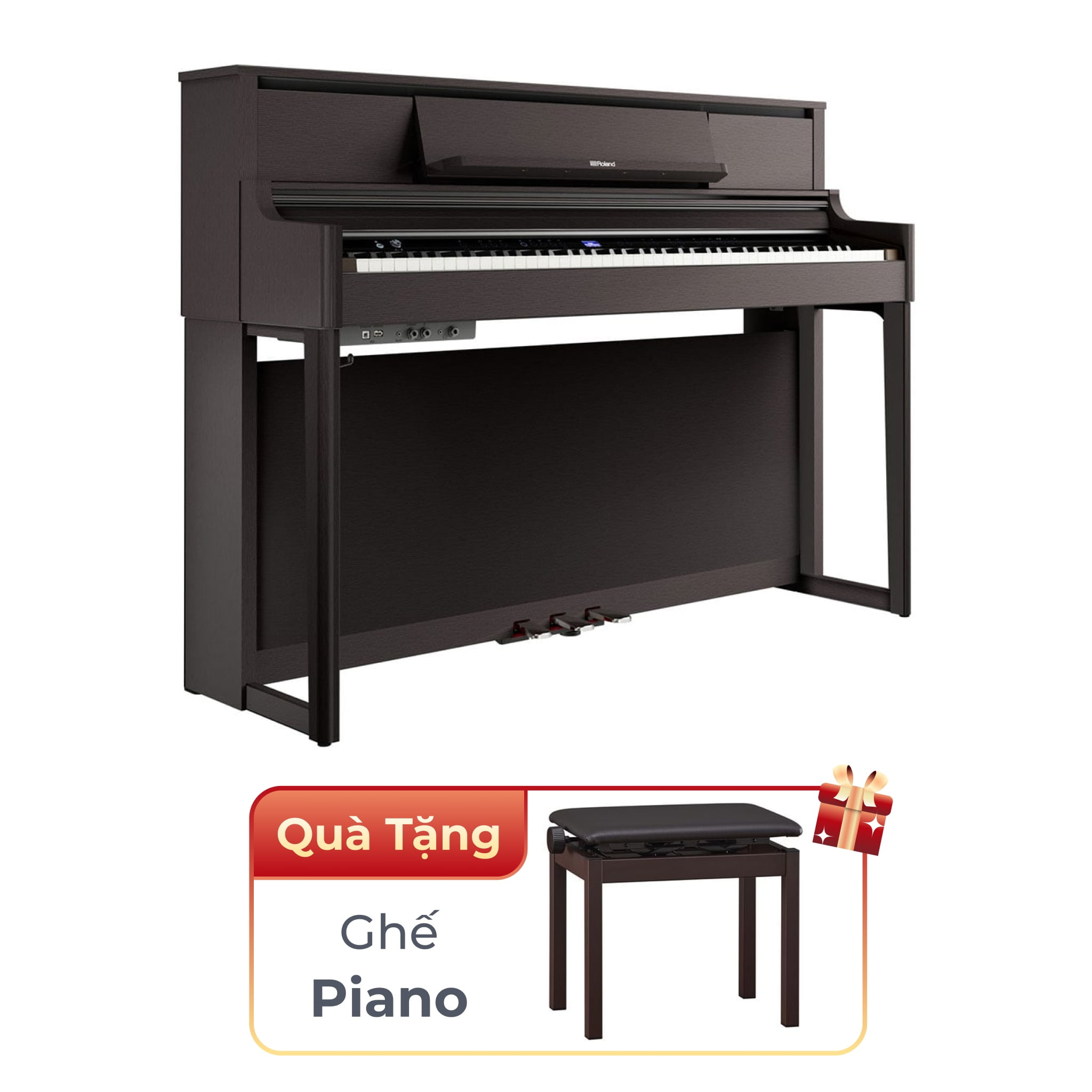  Đàn piano điện ROLAND LX-5 nâu đỏ