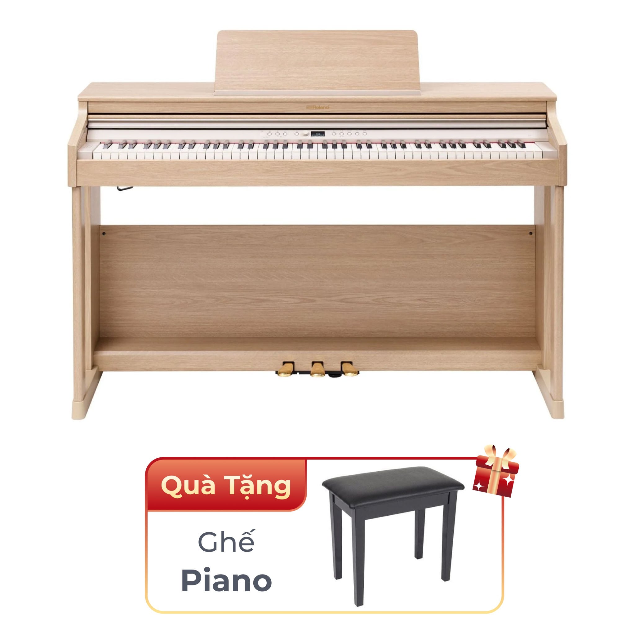  Đàn piano điện ROLAND RP-701-LA màu gỗ sồi