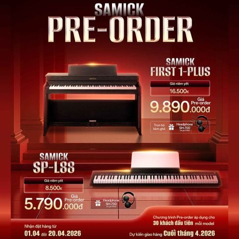  Đàn piano điện Samick SP-L88 di động, gọn nhẹ 