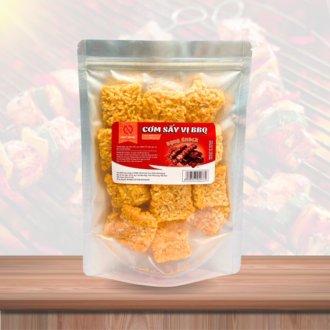  SNACK CƠM SẤY VỊ BBQ DẠNG SNACK 200G NHẬT QUỲNH 