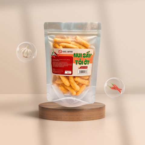  NUI SẤY TỎI ỚT 80G DẠNG SNACK NHẬT QUỲNH 