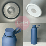 Bình Giữ Nhiệt Sơn Nhám Nhung 500ml Lõi Inox 304 – In Logo Khắc Laser – Con Hiu Hồng Gift 