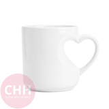  Ly Sứ Trắng Quai Tim Lõm Theo Yêu Cầu - In Cá Nhân Hóa Từ 1 Cái - Con Hiu Hồng Gift 