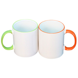  In Ly Sứ Viền Màu Quai Tròn Theo Yêu Cầu - In Cá Nhân Hóa Từ 1 Cái - Con Hiu Hồng Gift 