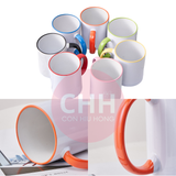  In Ly Sứ Viền Màu Quai Tròn Theo Yêu Cầu - In Cá Nhân Hóa Từ 1 Cái - Con Hiu Hồng Gift 