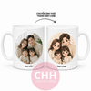 Mẫu ly sứ trắng in hình chibi dễ thương làm quà kỷ niệm tốt nghiệp cho học sinh tại Con Hiu Hồng Gift