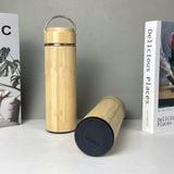  Bình Giữ Nhiệt Vỏ Tre Quai Inox 450ml – Khắc Laser Logo – Con Hiu Hồng Gift 