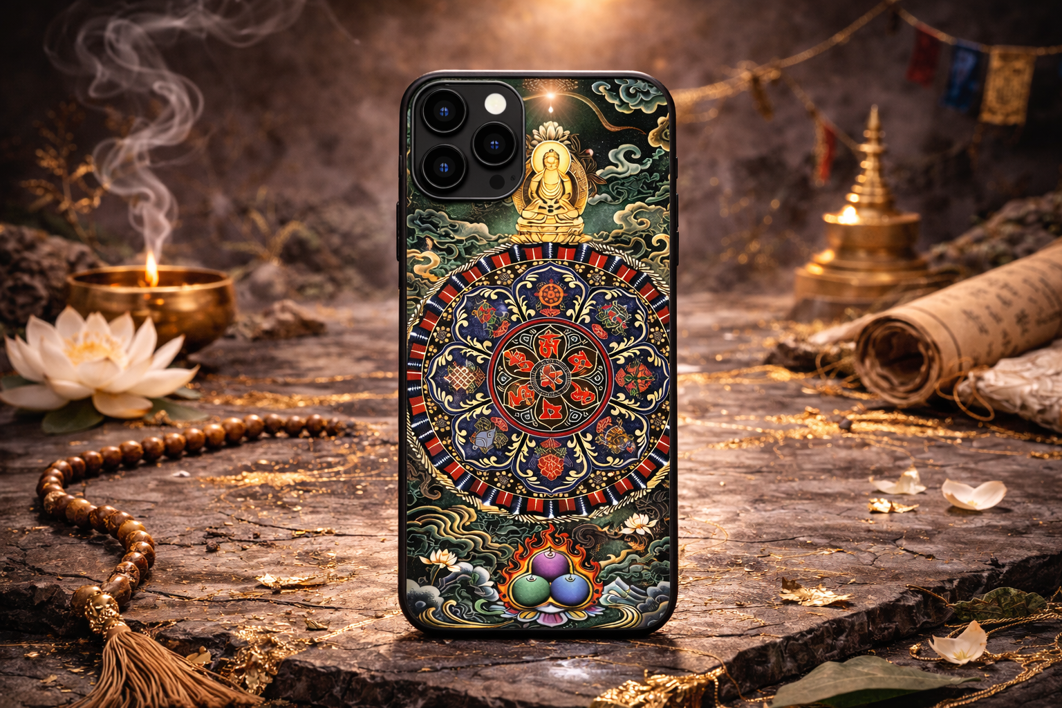  Ốp lưng Mandala Phật Giáo Sacred Art 