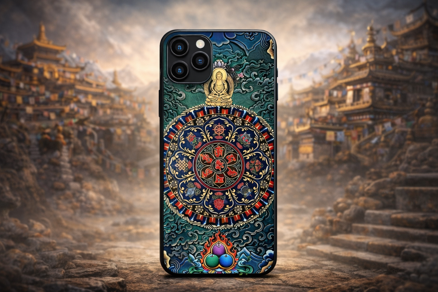  Ốp lưng Mandala Phật Giáo Sacred Art 