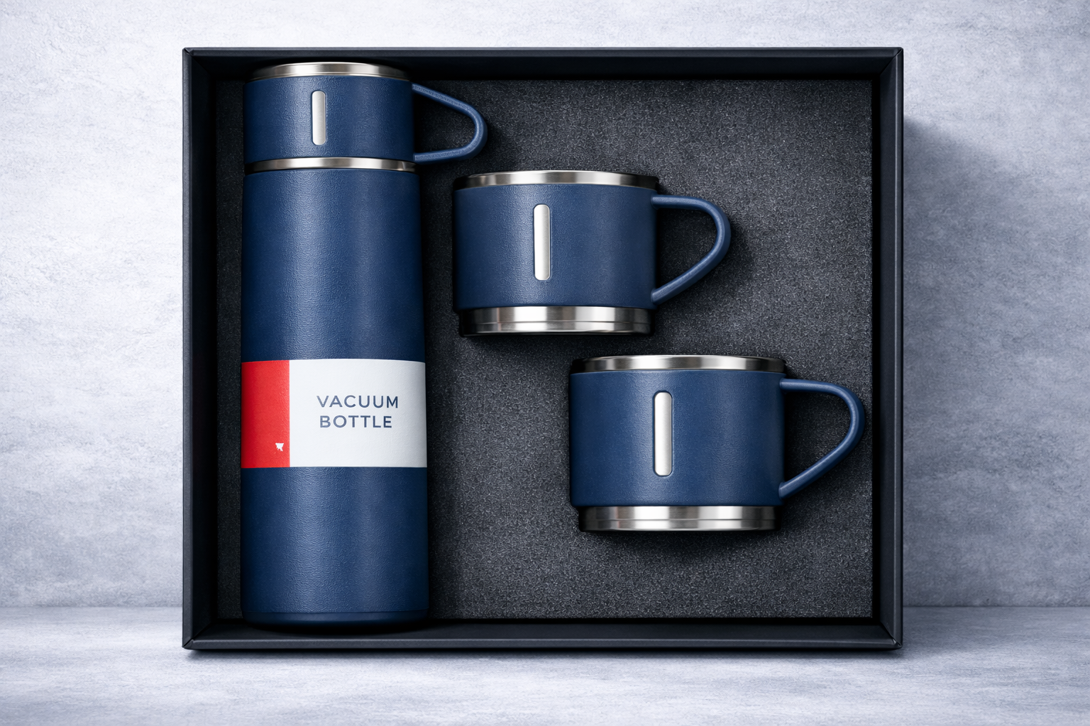  Bộ bình giữ nhiệt inox 304 kèm cốc nhỏ inox 