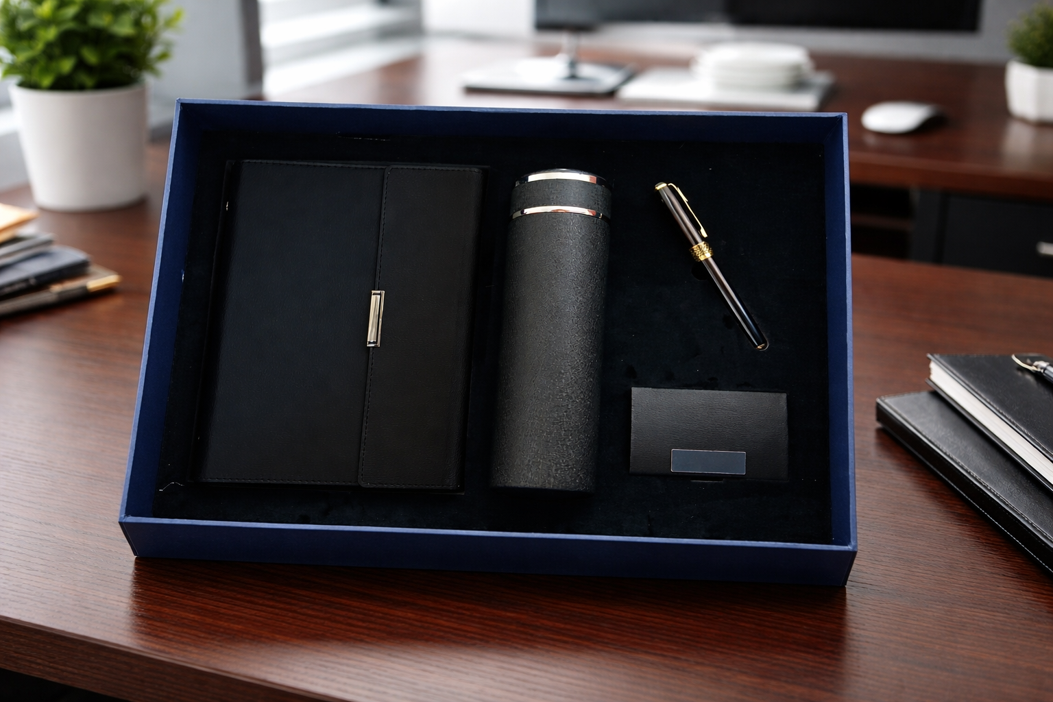  Bộ Gift set bình, bút , sổ và namecard sang trọng 